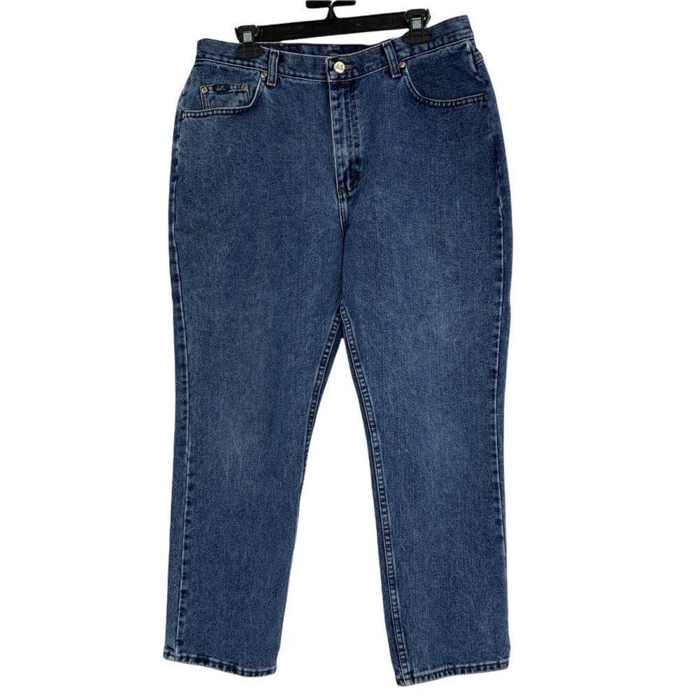 Women’s Blu Sz 18P Tapered Leg 100% Cotton Jeans 9992 High Rise